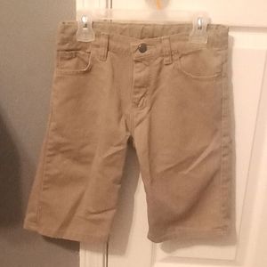 Boys khaki shorts